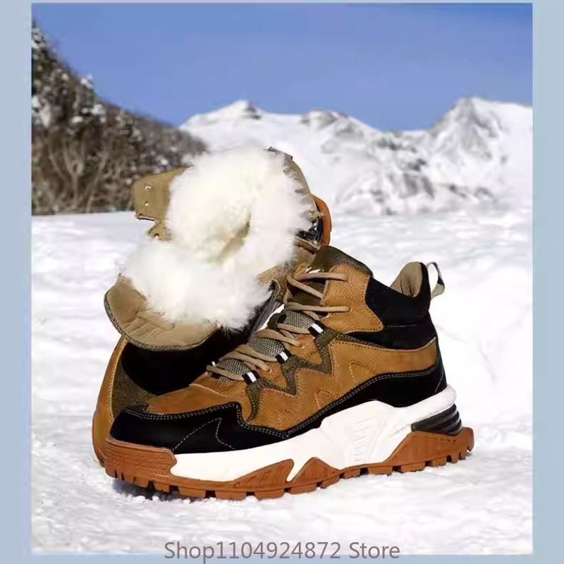 Men'S Shoes Hey Dude - Winter Warm Wool Cotton Shoes Men's