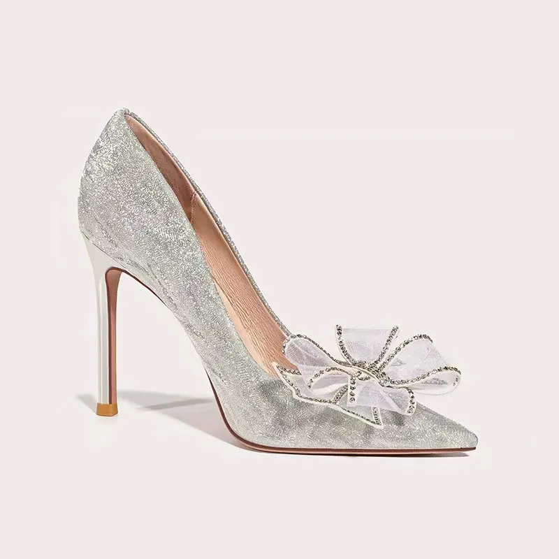 Men Shoes Elegant - women light weight sexy party silver