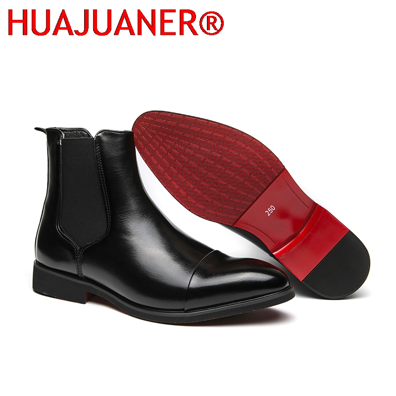 Men'S Shoes Hey Dude - British Style Men's Black Chelsea Boots