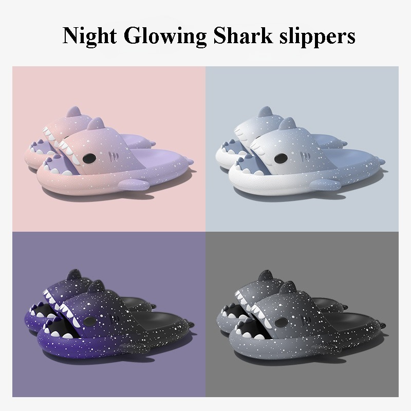 Men Shoes Style - Cute Cartoon Shark Slippers For Women