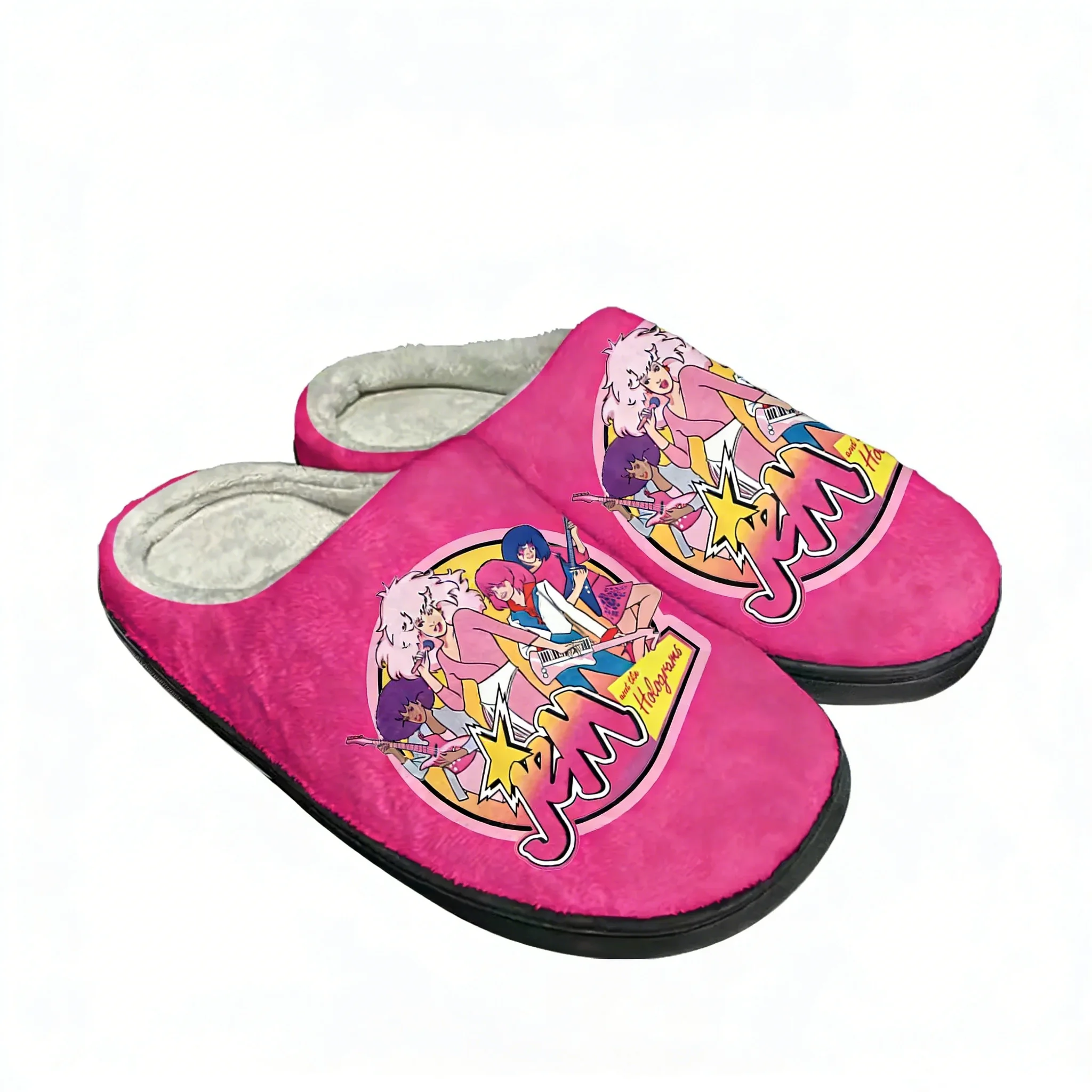Men Shoes High - Jem and The Holograms Cotton Slippers