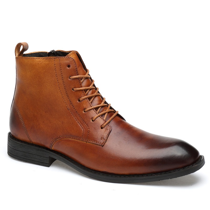 Men'S Shoes Business Casual - Men Boots British Style Business Dress