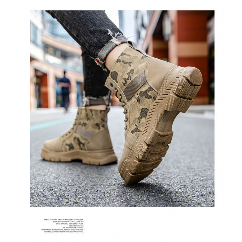 Men'S Shoes Hiking - New Fashion men's high top boots