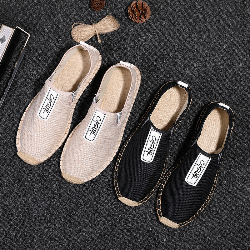 Men Shoes Elegant - Linen Male Casual Shoes Loafers Mens