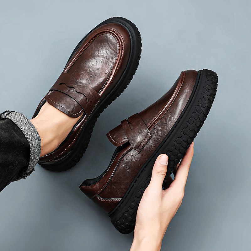 2026 New Men's Loafers Soft Le - огляд і ціна Men'S Shoes Business Casual