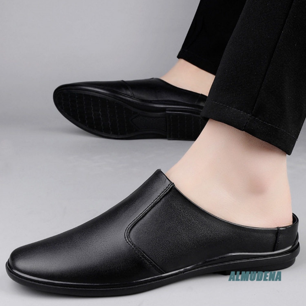 Minimalist Men Business Half S - огляд і ціна Men'S Shoes Black And White