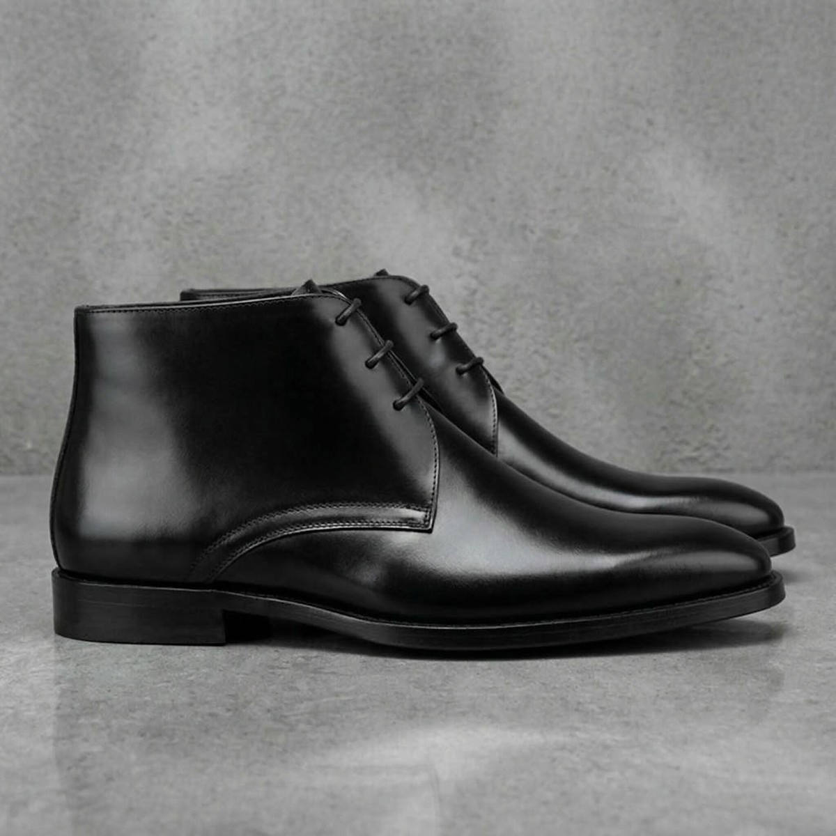 Men's Calf Leather Western Ank - огляд і ціна Men Shoes Elegant