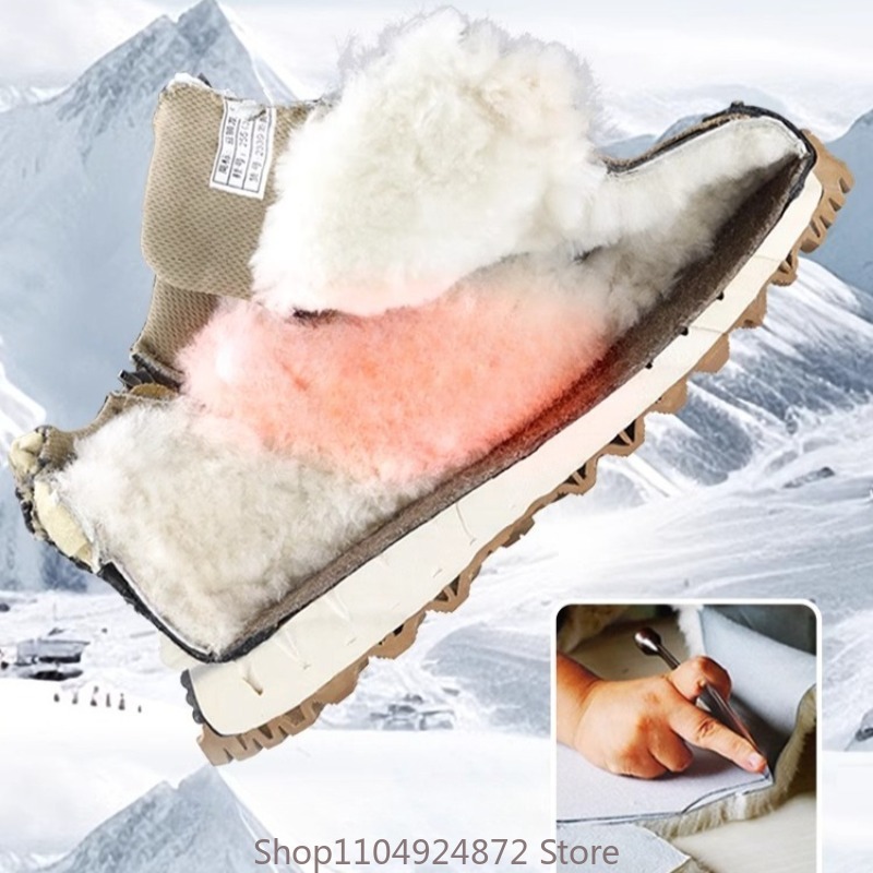 Winter Warm Wool Cotton Shoes  - огляд і ціна Men'S Shoes Hey Dude