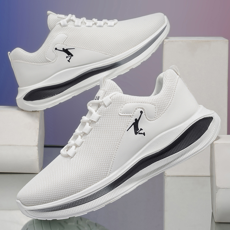 Men Running Sneakers Light Cus - огляд і ціна Men'S Shoes Black And White