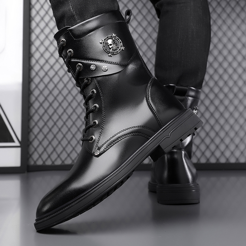 Unisex High-Top Chunky Sole Pl - огляд і ціна Men'S Shoes Black And White