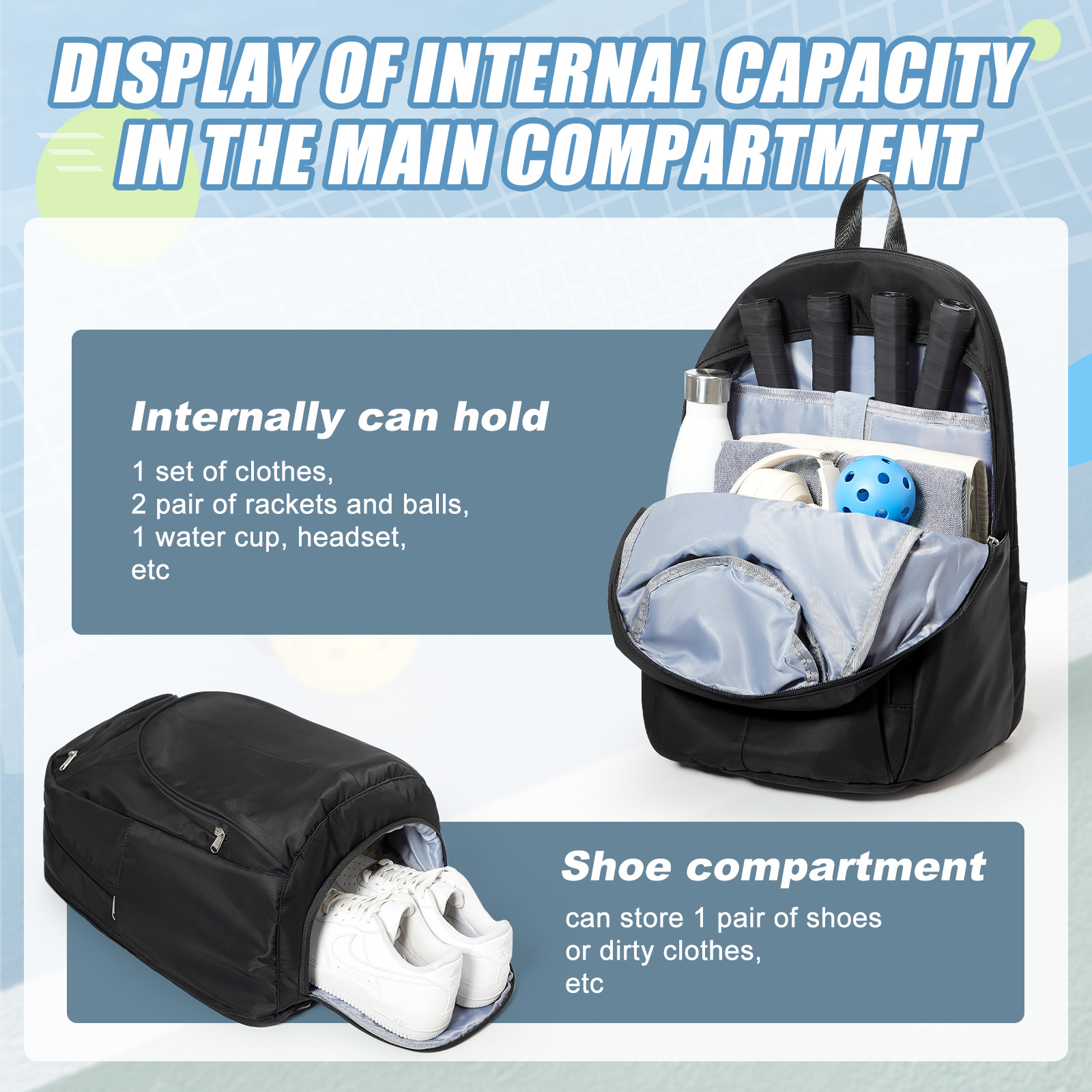 Tennis Bag Tennis Backpack 2 R - огляд і ціна Men Shoes Men