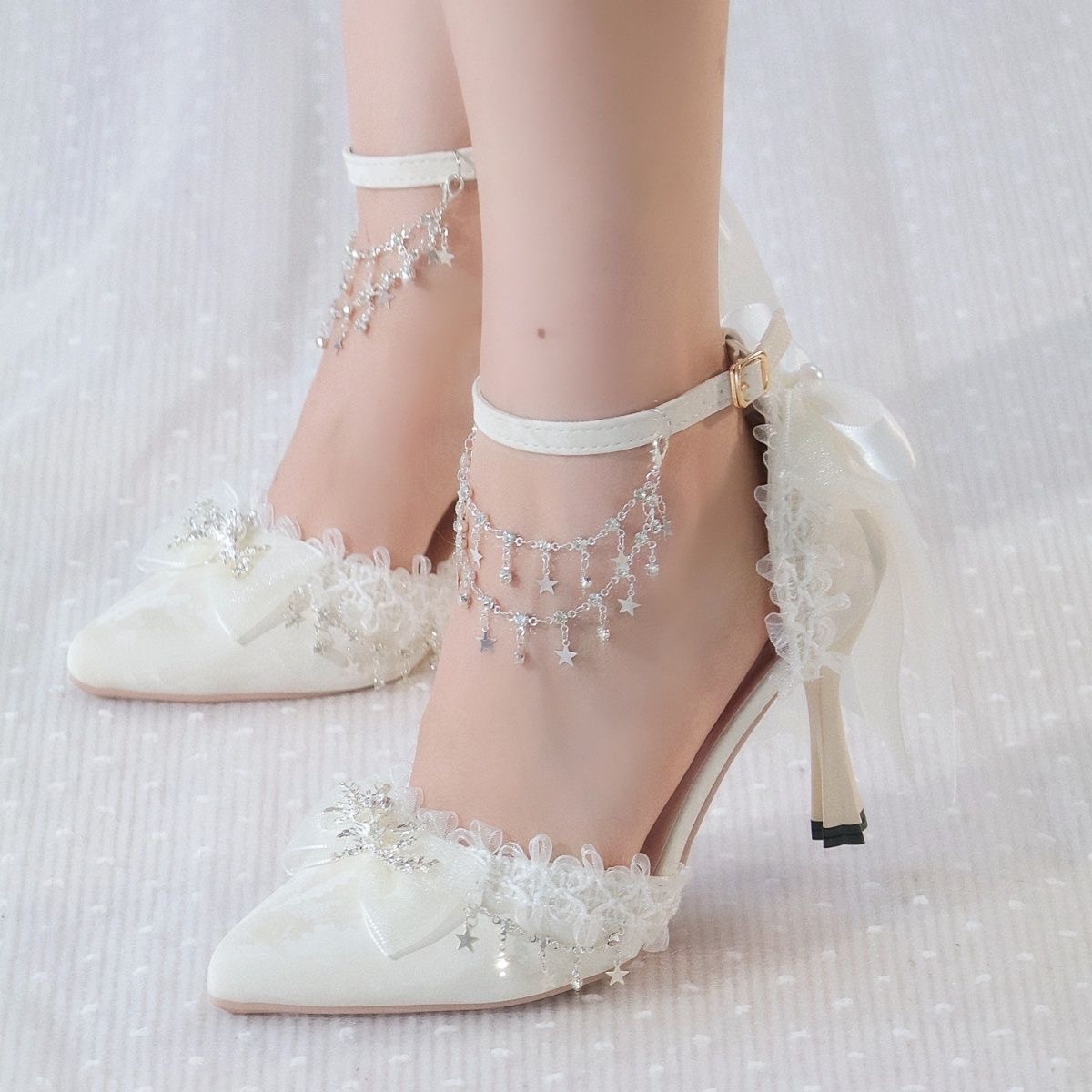 Lolita Female Shoes Heels Whit - огляд і ціна Men Shoes Elegant
