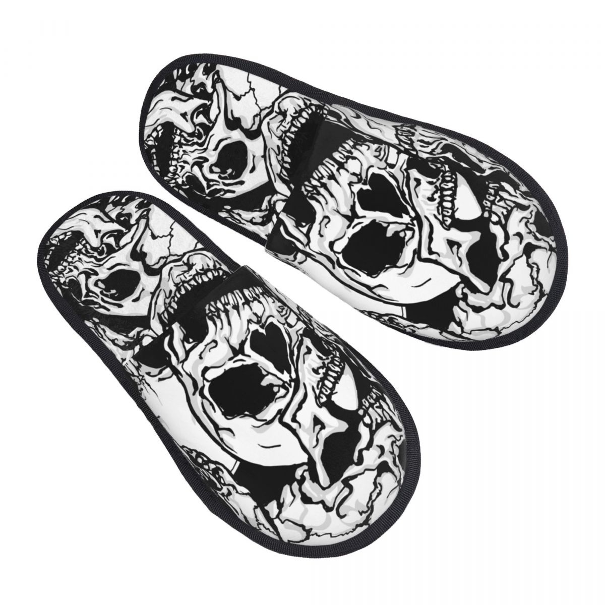Indoor Black And White Skulls  - огляд і ціна Men'S Shoes Black And White