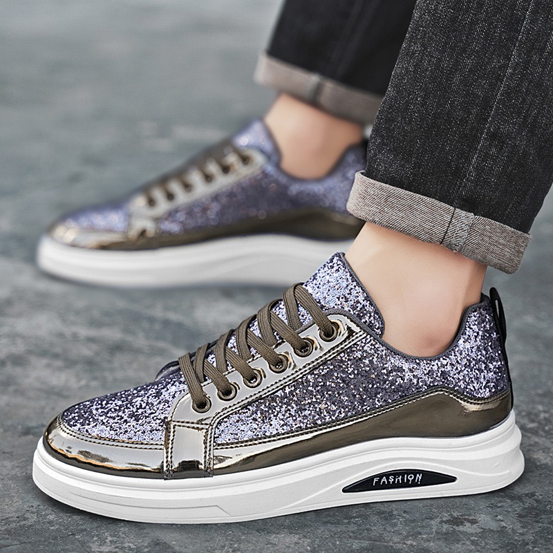 Gold Men's Sneakers 2025 New L - огляд і ціна Men'S Shoes Size 43 In Us