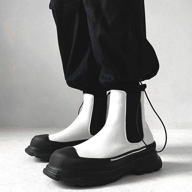 England style men boots casual - огляд і ціна Men'S Shoes Black And White