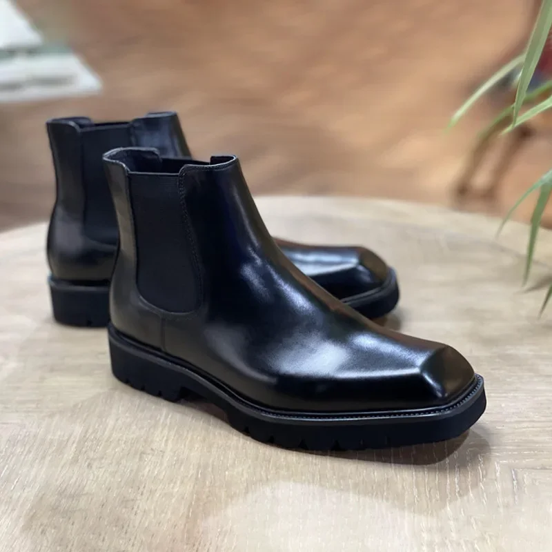 Elegant Mens Genuine Leather B - огляд і ціна Men Shoes Elegant
