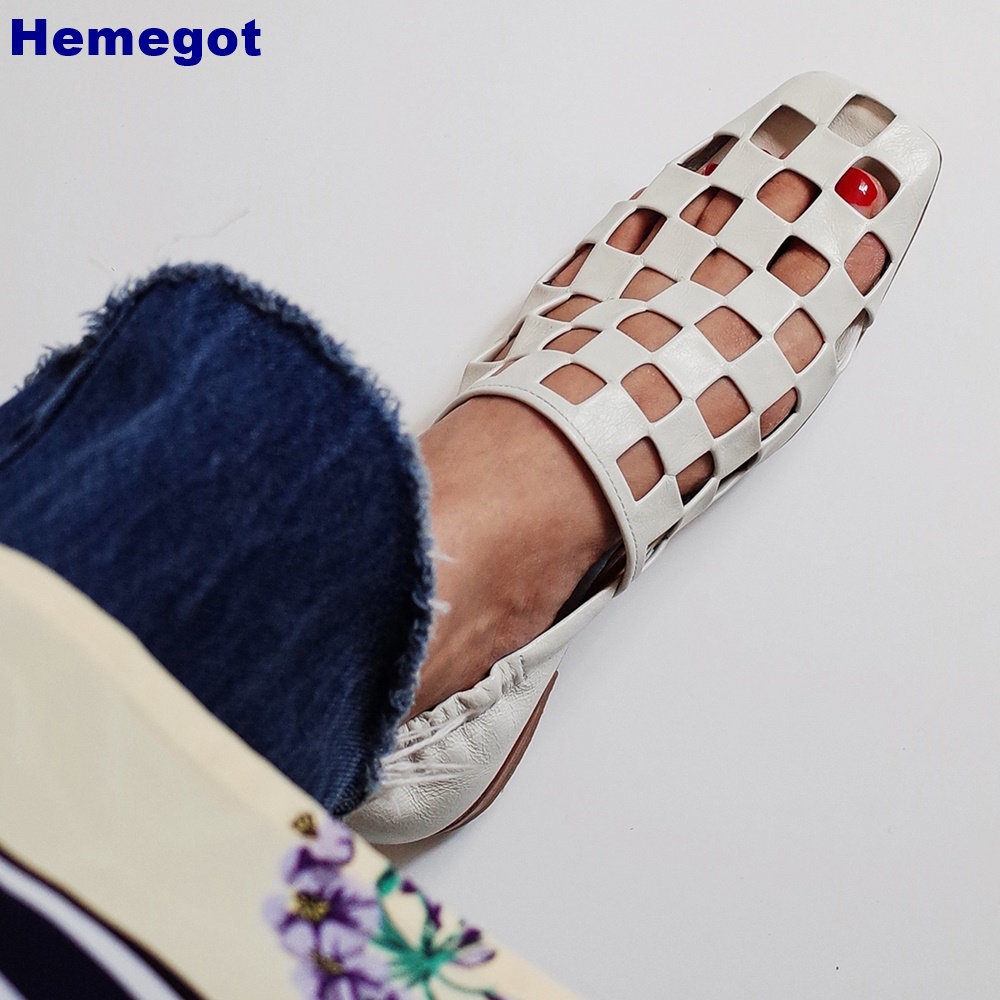 Women Black Caged Flat Sandals - огляд і ціна Men Shoes Men