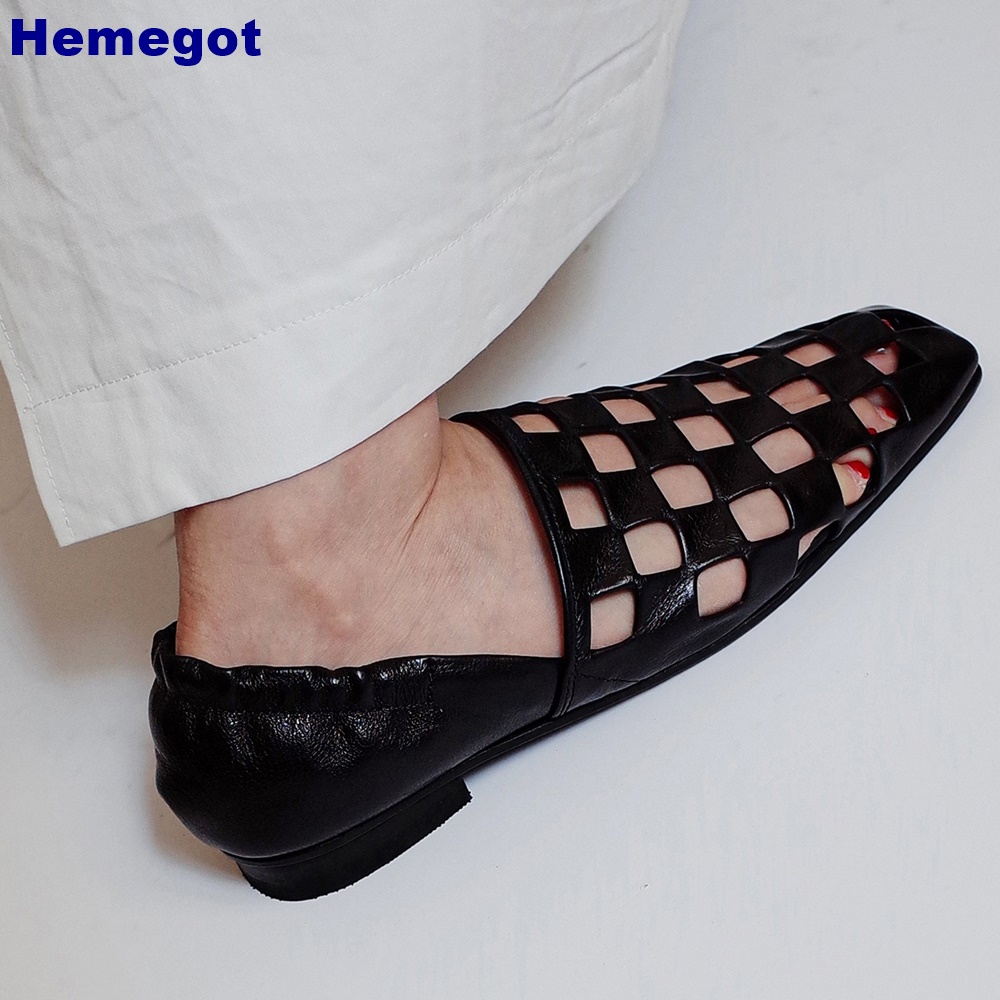 Women Black Caged Flat Sandals - огляд і ціна Men Shoes Men