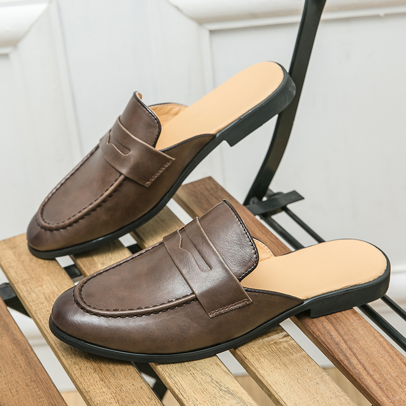 Men Fashionable Half-heeled Le - огляд і ціна Men'S Shoes Business Casual