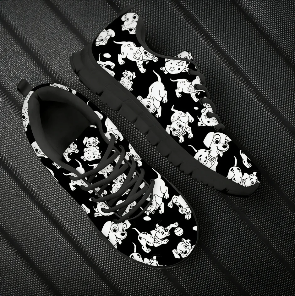 Dalmatian Dog Cute Pattern Wom - огляд і ціна Men'S Shoes Black And White