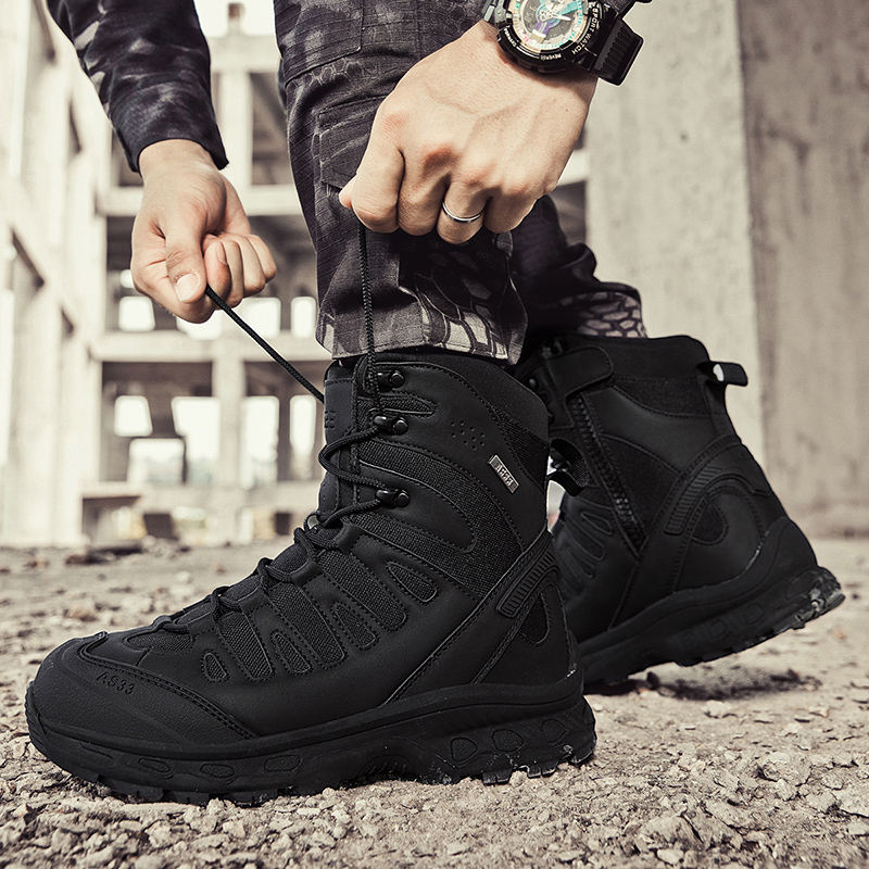 New Men Tactical Boots Militar - огляд і ціна Men'S Shoes Zipper