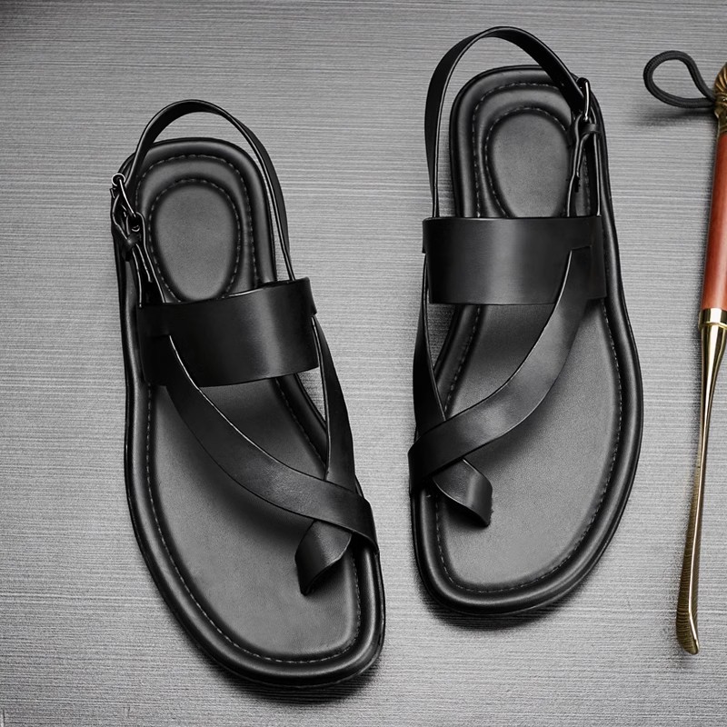 Genuine Leather Mens Sandals L - огляд і ціна Men'S Shoes Size 43 In Us