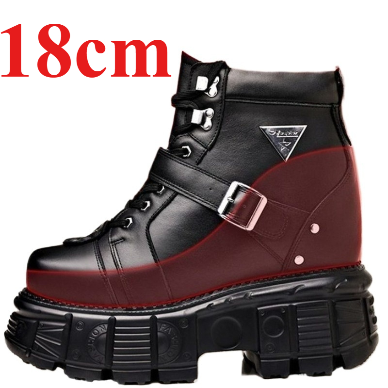 Genuine Leather Motorcycle Boo - огляд і ціна Men Shoes High