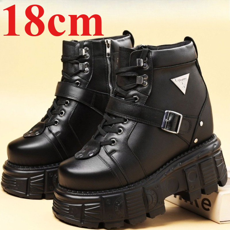 Genuine Leather Motorcycle Boo - огляд і ціна Men Shoes High