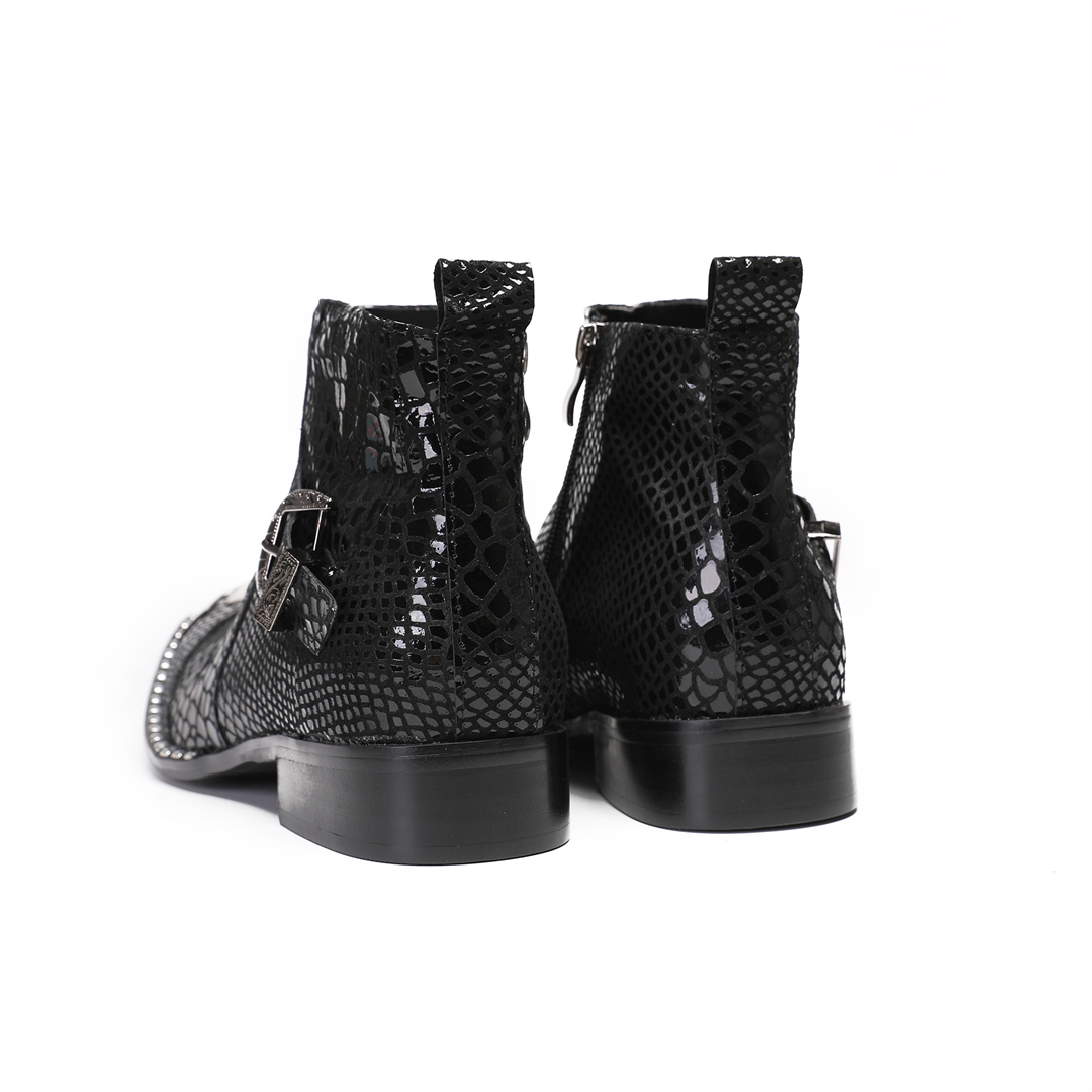British Black Cow Leather Men  - огляд і ціна Men'S Shoes Zipper