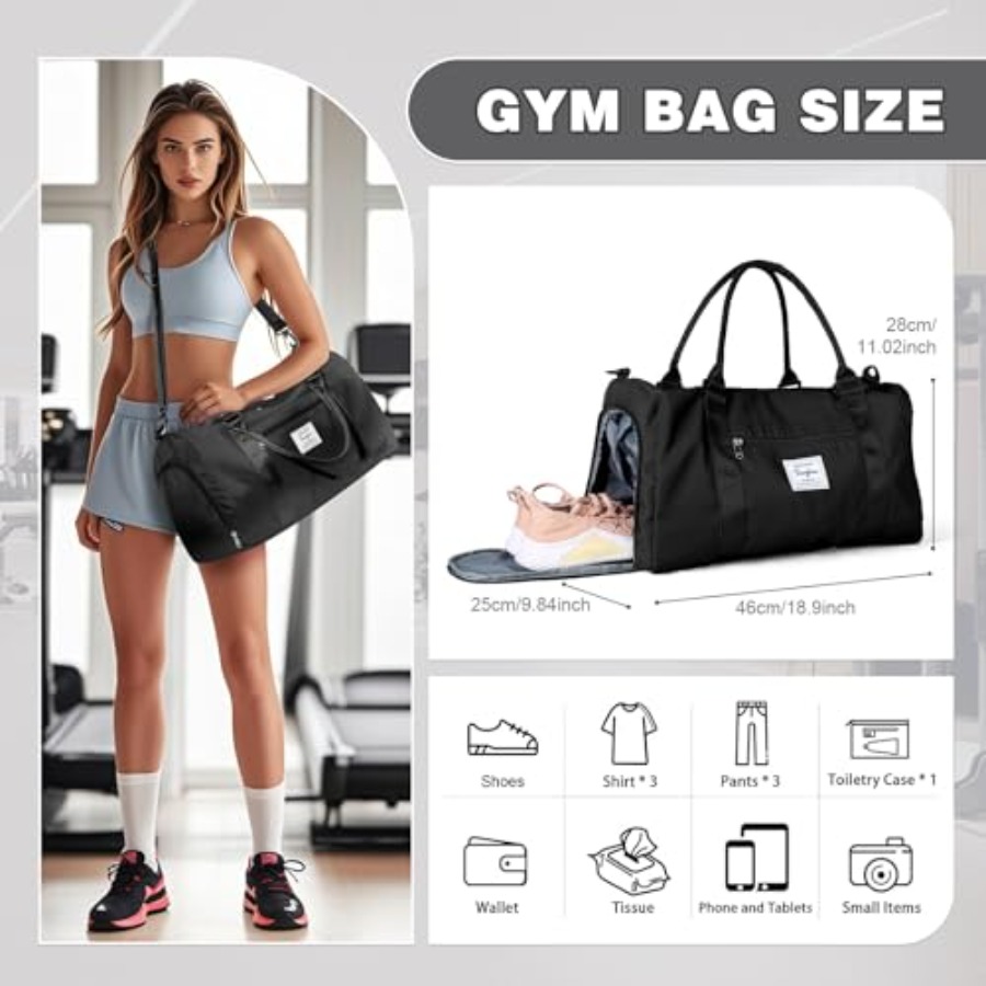 Small Black Sports Gym Duffel  - огляд і ціна Men Shoes Men