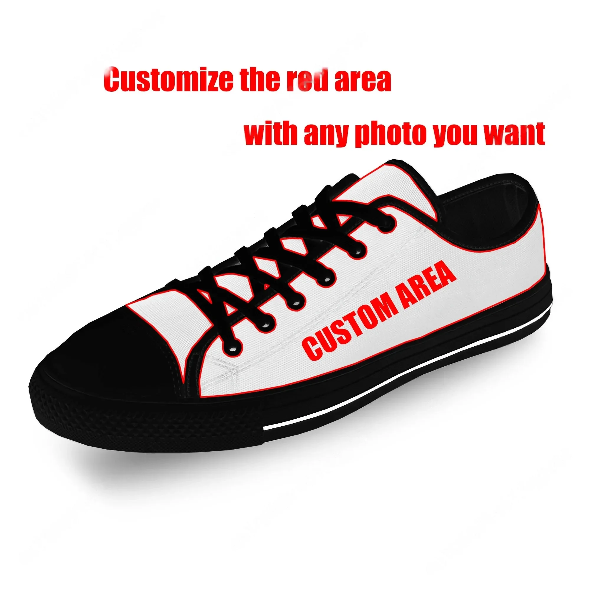 Custom Made Low Top Sneakers W - огляд і ціна Men'S Shoes Black And White