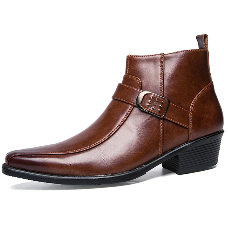 2026 New Men's Retro Cowboy Bo - огляд і ціна Men'S Shoes Zipper