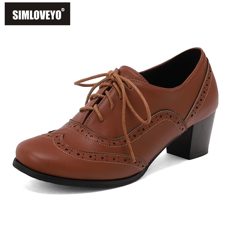 SIMLOVEYO New Brown Women Pump - огляд і ціна Men'S Shoes Size 43 In Us