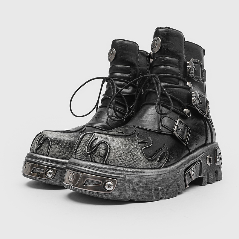 Men Height Increasing Punk Sty - огляд і ціна Men'S Shoes Zipper