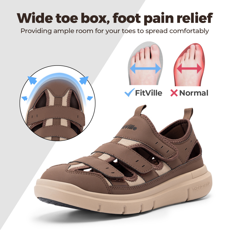 Summer Men'S Sandals Widened D - огляд і ціна Men'S Shoes Diabetic